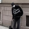 Men's Trendy Crew Neck Knit Sweater - Autumn/Winter 2024 Loose Fit