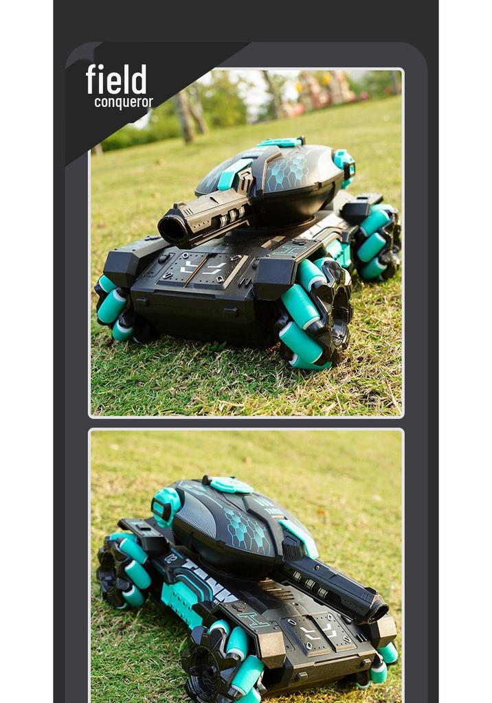 2.4G Gesture Sensing Remote Control Tank Car with Water Bomb Launch, Drifting, and Off-Road Racing for Kids
