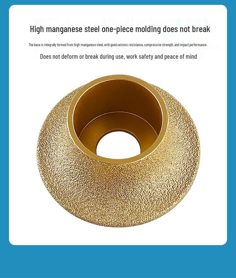 French Edge Diamond Grinding Wheel for Marble and Quartz Tile Rounding