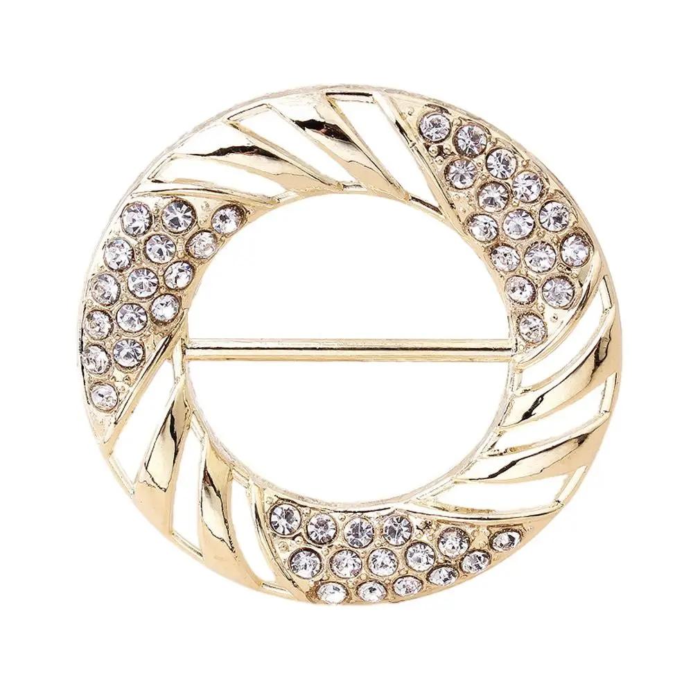 1Pc Scarf Buckle Scarf Ring Shawl T-Shirt Clip Brooch Waist Buckle Silk Clasp Clips Fashion Jewelry