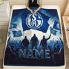 Personalisierte Schalke 04 Flanelldecke, Hohe Qualität, Bequem für alle Jahreszeiten, Heimdekoration, Wärme und Komfort