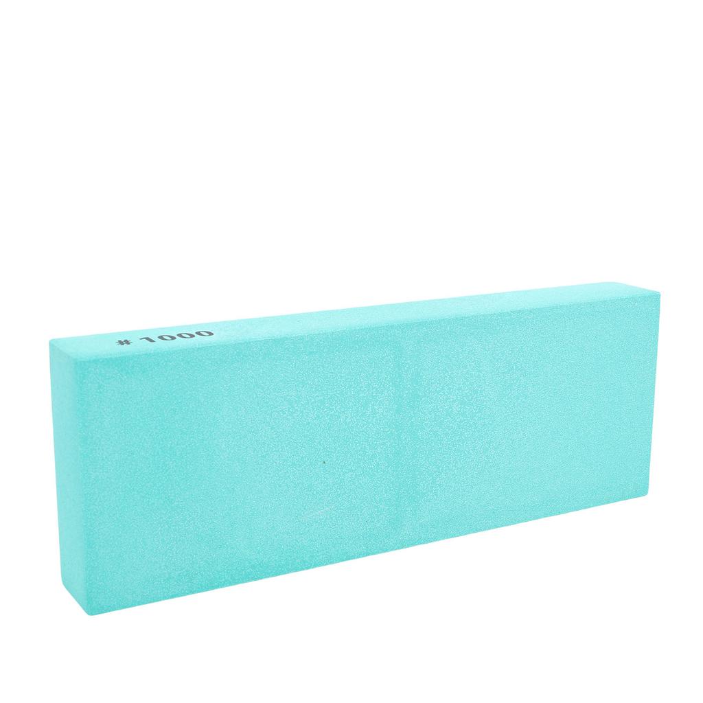 Sharpening Stone 1000 Grit Whetstone White Corundum Anti Slip Silicone Base Multipurpose Use Green