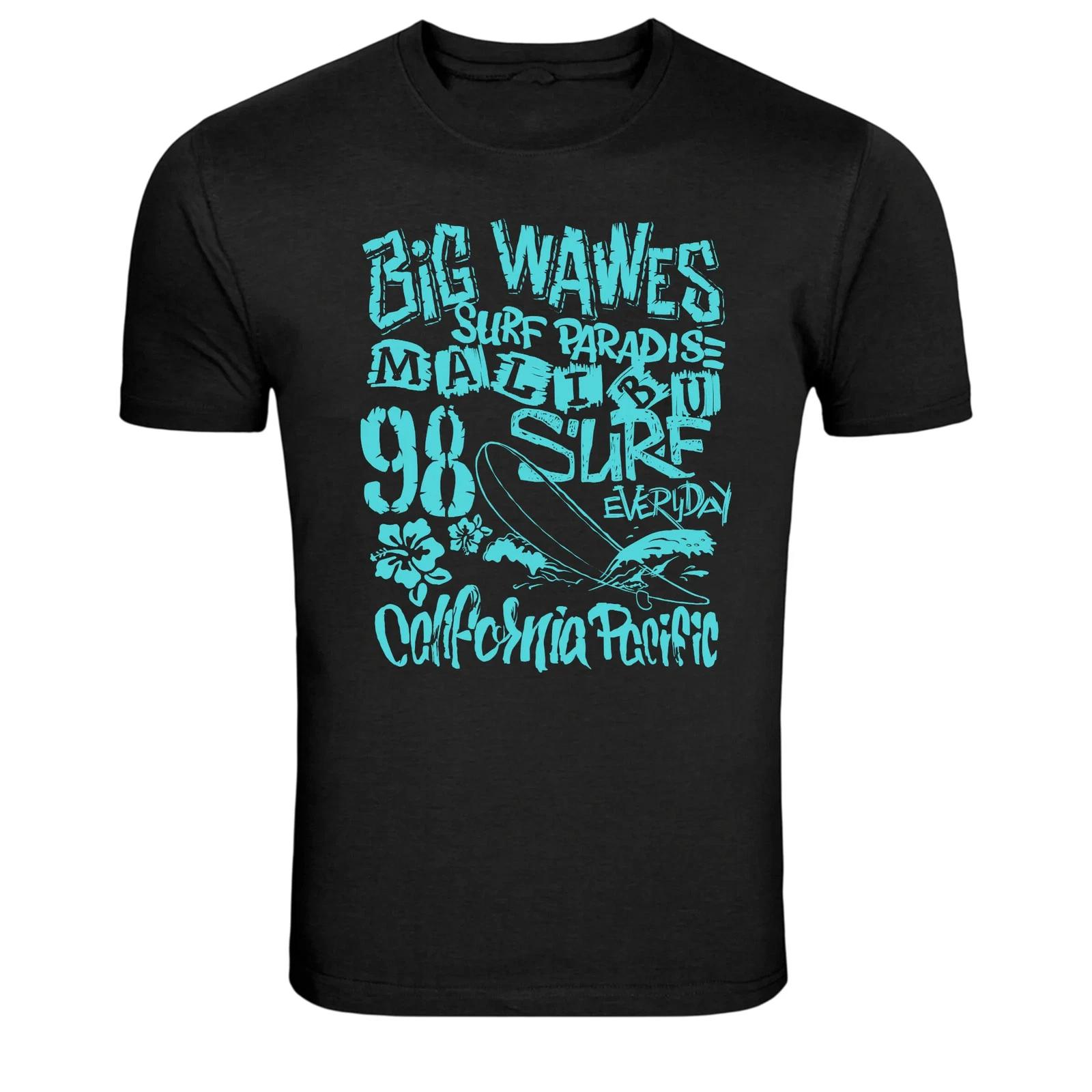 Big Waves Surf Paradise Maui 98 Surf Everyday California Pacific Tee XXL