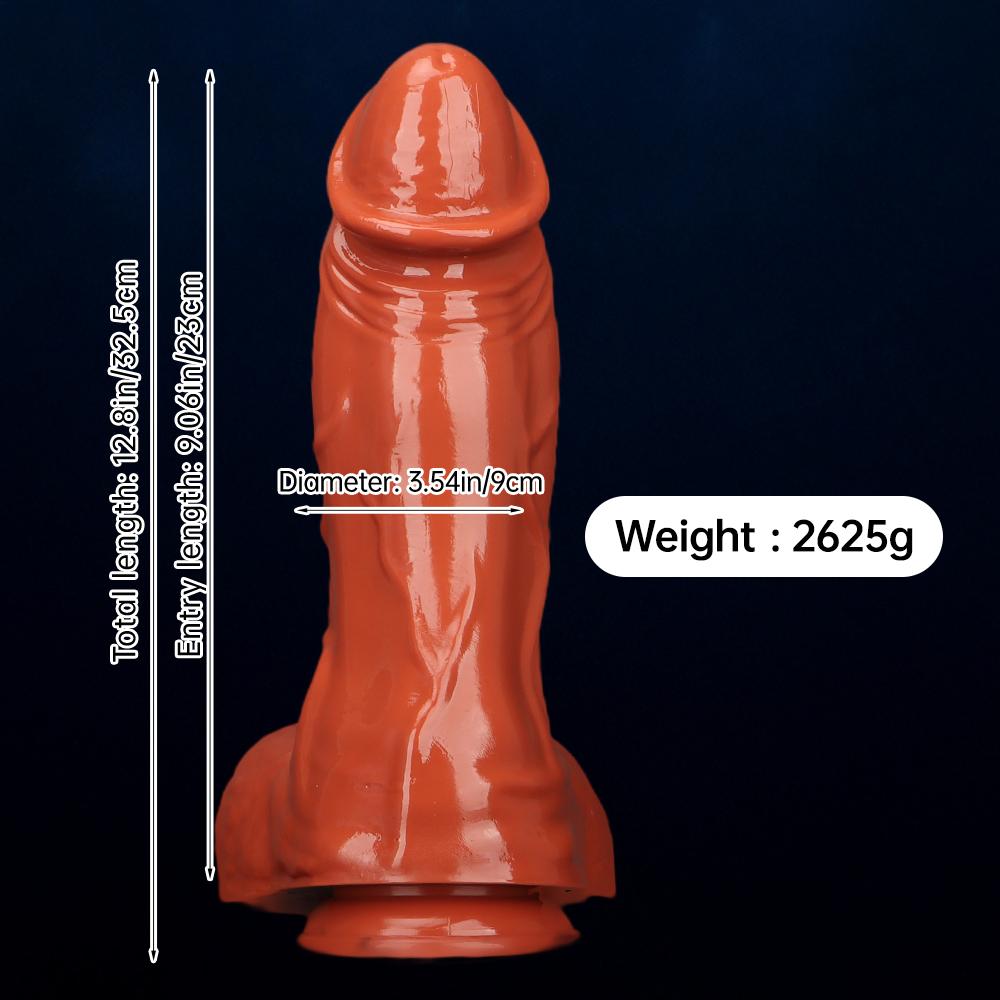 32.5*9cm Large PVC Dildo Butt Plug Sex Toy Masturbator Fisting Big Dick Strap On Cock Realistic Penis