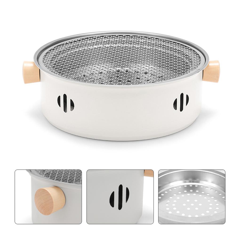 Charcoal Barbecue Grill with Wire Mesh Slow Cooking for Outdoor Activities for Household and Office Use Stove Tool