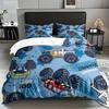 Anime Car Bedding Set 3D Printed Duvet Cover Set Soft Single Twin Double Queen Size Bed Set Home Decorations For Boys Bedroom