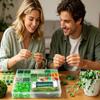 Beaded Plant Kit Handmade Rustic DIY Jewelry Making Set Glass Plant Pot Beading Kits for Women Men Adults Beginners Lovers