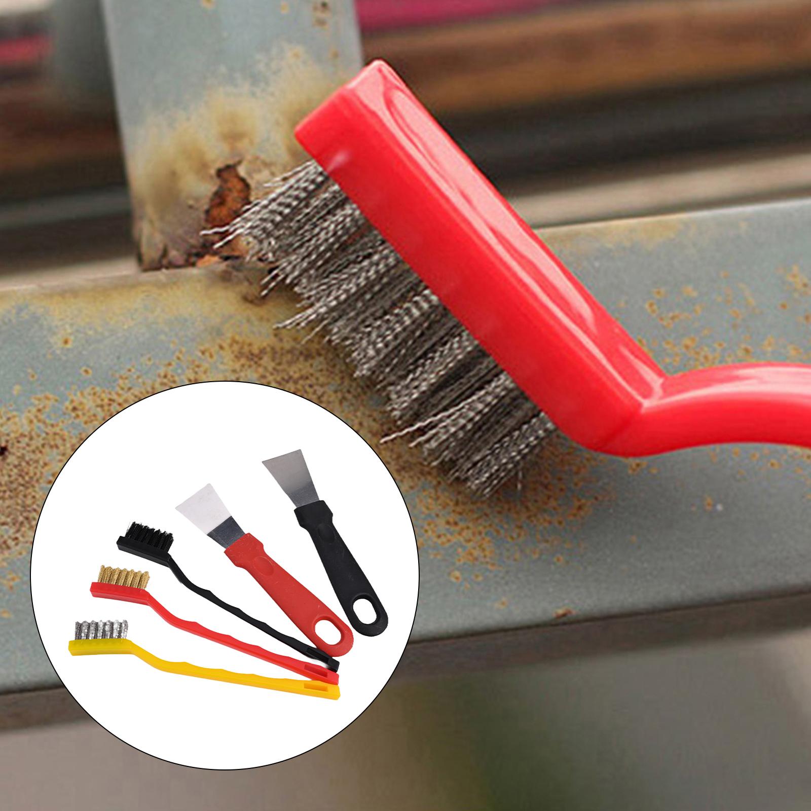 

Brass Wire Brush Putty Scraper Set Improved Cleaning Efficiency Long Plastic Handles Multi-purpose Use For Household Cleaning China Mainland