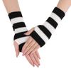 Knitted Striped Winter Gloves Wrist Gloves for Costume Party Winter Arm Warmer for Cosplay Photography Props