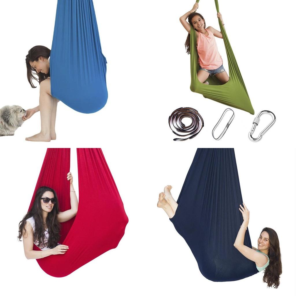 Premium Fabric Children's Hammock Swing For Indoor Outdoor Sensory Training Chair