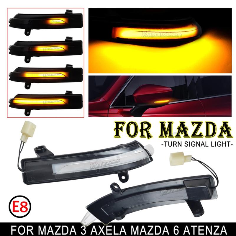1 Pair LED Dynamic Turn Signal Side Mirror Sequential Light Lamp For Mazda3 Mazda 3 Axela Mazda6 Mazda 6 Atenza 2017 2018
