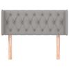 VidaXL Headboard with Ears Light Grey 93x16x78-88 Cm Fabric3119086