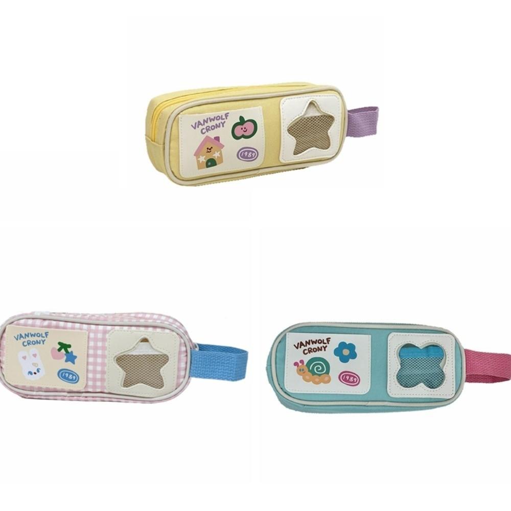 Rabbit Cartoon Stationery Bag Picnic Series Pen Pencil Case Kawaii Pencil Bag  Boys Ang Girls