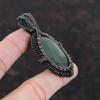 Prehnite Pendant Copper Wire Wrapped Gemstone Pendant Handmade Pendant Wire Wrapped Jewelry Birthstone Pendant Copper Jewelry Gift For Wife