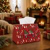 1pc Traditional Festive Winter Tissue Box | Multi-Functional Christmas Napkin Box, Suitable for Home, Christmas Car Decoration Vintage Truck Pine Tree