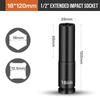 Electric Wrench Socket Connecting Rod Suitable for Hi-Spec 1/2" Extra Long Drive Impact Socket Pneumatic Sleeve Extension Rod