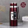 800/1000Ml Sports Thermos Bottle Large Capacity Stainless Steel Insulated Water Bottle Heat-Resistant Creative