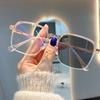 Photochromic 2026 Glasses Trendy Girls Women Optical Transparent Pink Pc Metal Big Square Lunettes Anti Reflet Pour Femmes