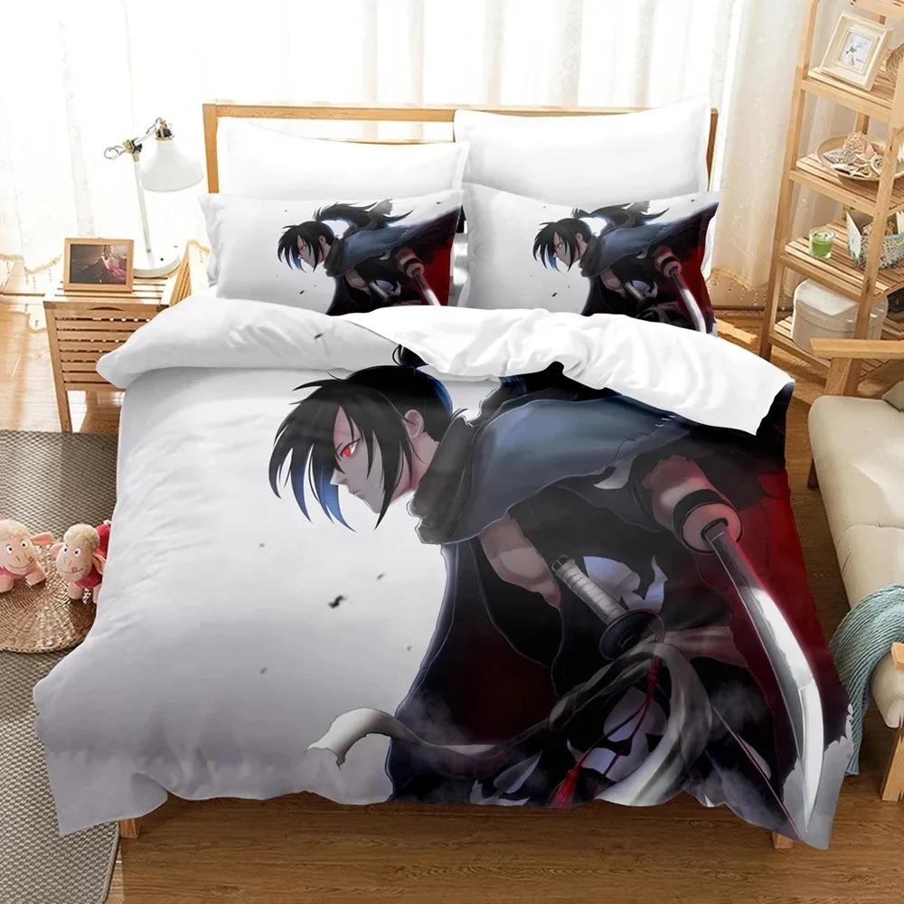 3D Print Anime Dororo Bedding Set Twin Queen Size Duvet Cover Pillowcase for Boys Girls Adult Fashion Home Textile