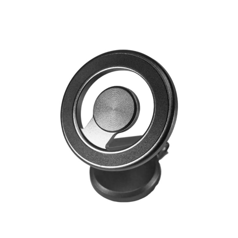 

Foldable Magnetic Car Phone Holder with Strong Magnets 360 Degree Adjustable Mobile Phone Bracket for Automotives серый