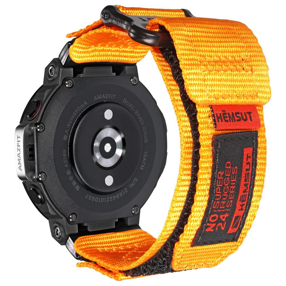 Řemínky Hemsut Kompatibilní s Amazfit T-rex2 3 Řemínek na hodinky Nylonový Pro Muže Sportovní Vojenský Styl