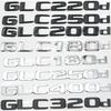 2014-2023 For Mercedes-Benz C253 GLC180d GLC200d GLC220d GLC350d GLC500d GLC320d Badge Emblem Script Decal Sticker Accessories PK1