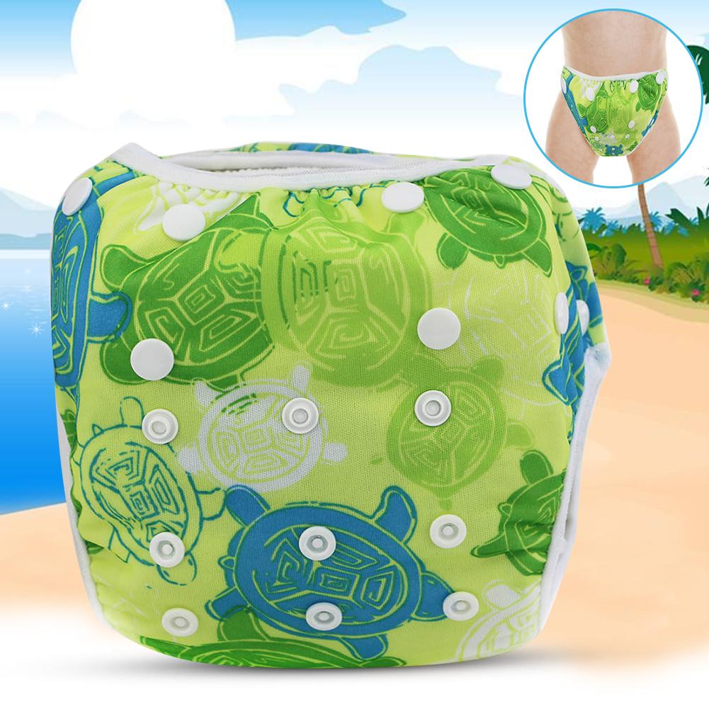 Free Size Baby Adjustable Reusable Waterproof Breathable Summer Pool Training PantsTortoise