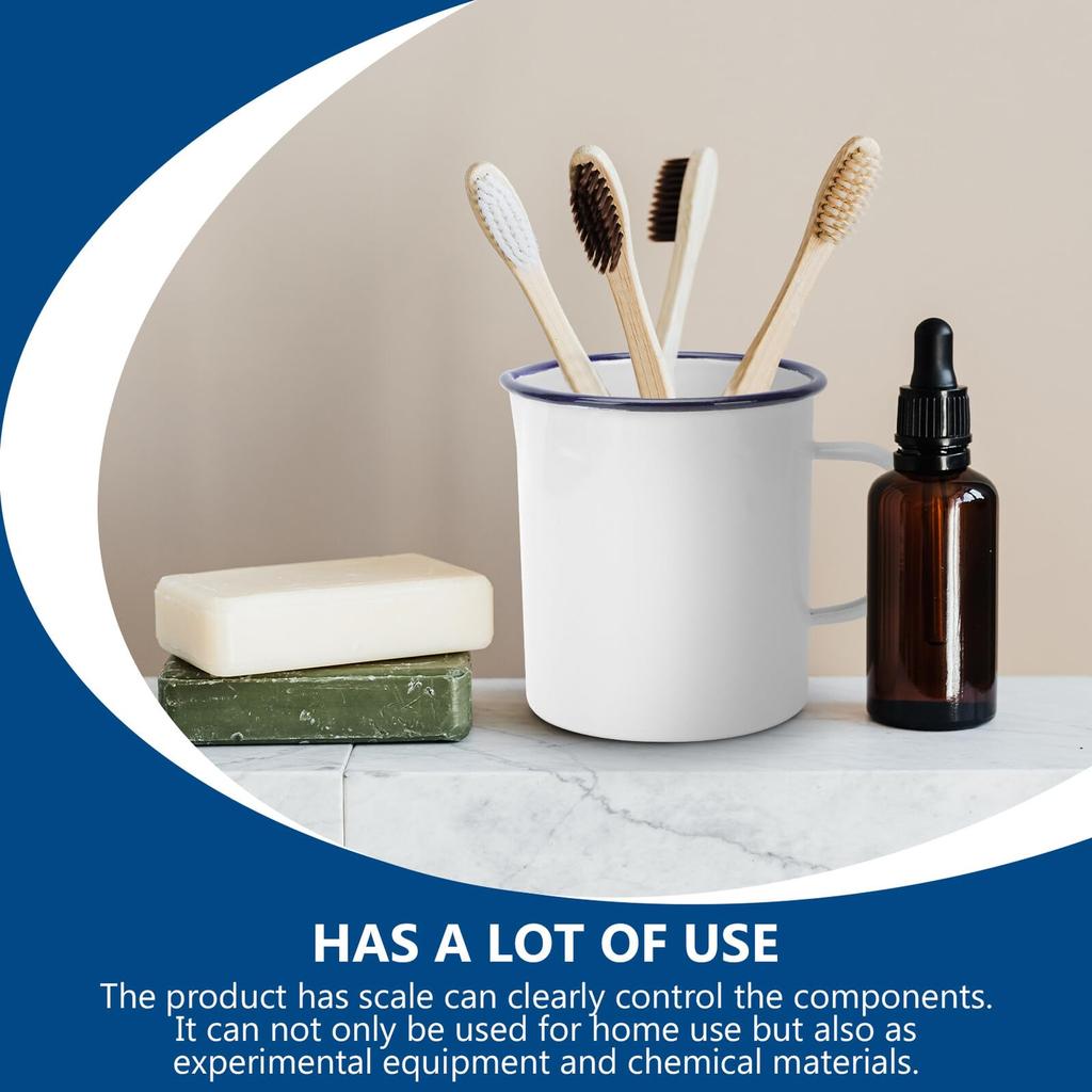 EXCEART Enamel Measuring Cup, Wear-Resistant, Simple Design, for Kitchen and Laboratory Use