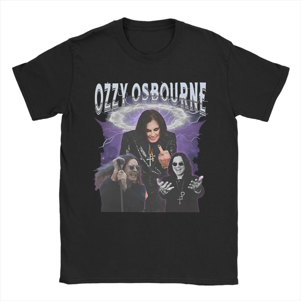 Black Sabbath Ozzy Osbourne T Shirt Men's Back To The Beginning Tour Pure Cotton T Shirts Summer Tees Casual Oversize Clothing