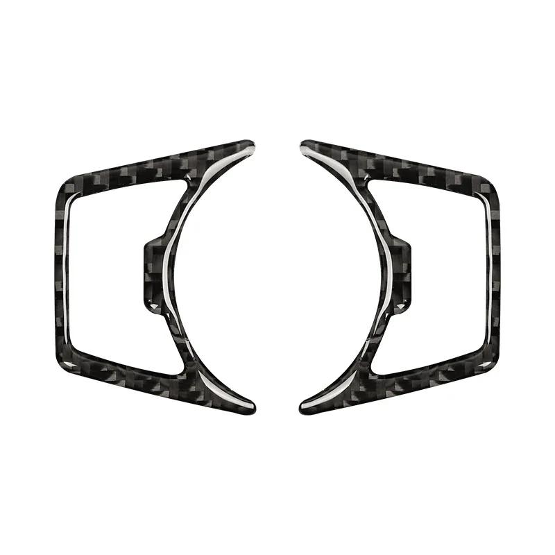 Für Ford Mustang 2015- Kohlefaser Auto Scheinwerfer Bedienschalter Panel Verkleidung Rahmen Dekorationsaufkleber Innenraum Zubehör