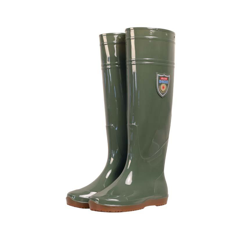Water Shoes High Rain Boots Can Be Made Without Lining PVC Shoes Rain Shoes Rice Non-slip, Waterproof and Wear-resistant