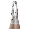 Spotted Cow Over-the-Knee Stockings - Sexy, Stylish White Silk for Beautiful Legs