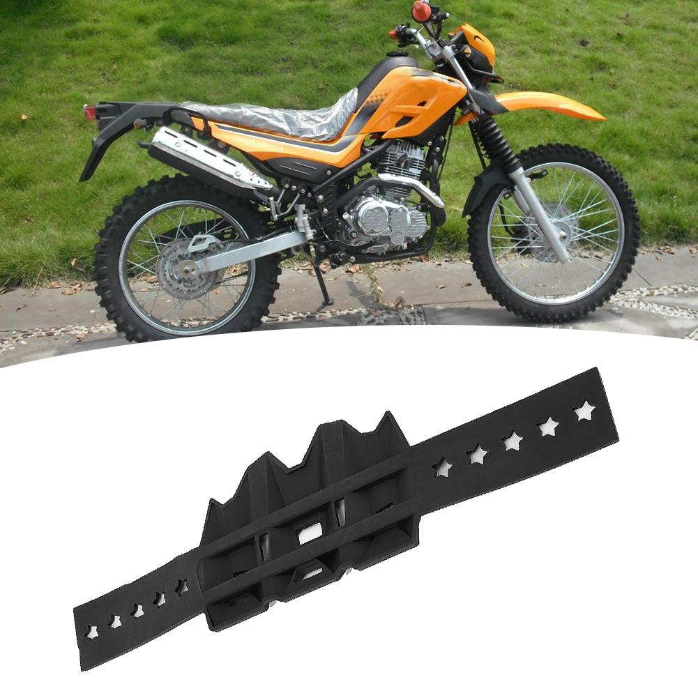 Universal Silicone Motorcycle Exhaust Heat Shield Pipe Protector Cover Guard (Black)