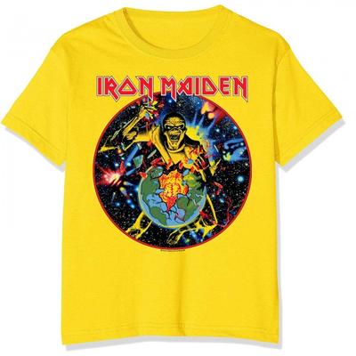 Iron Maiden Unisex-Erwachsene World Piece Tour Circle Baumwoll-T-Shirt