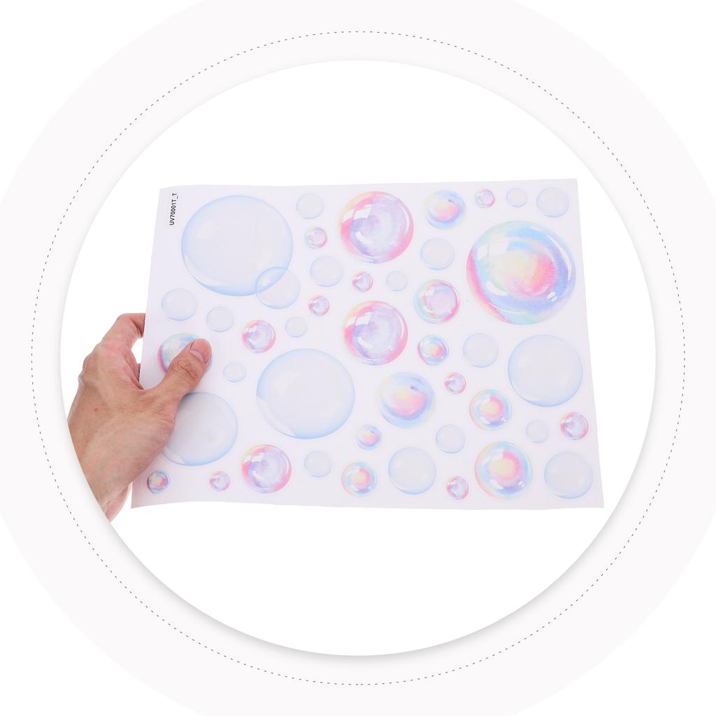 Colorful Bubbles Ocean Theme Wall Stickers Home Decor Bathroom Decals Bedroom Living Room Nursery Removable Self Adhesive Wall