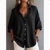 Fantastisk og Elegant Retningsbestemt Cardigan med Lange Ærmer og en Alsidig Turtleneck, Plus-size Dame Skjorte