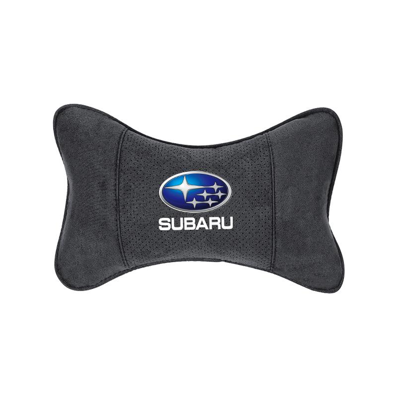1 Stück Wildleder Autositz Kopfstütze Nackenkissen Innenzubehör für Subaru STI Impreza Legacy WRX BRZ Forester XV Outback Levorg