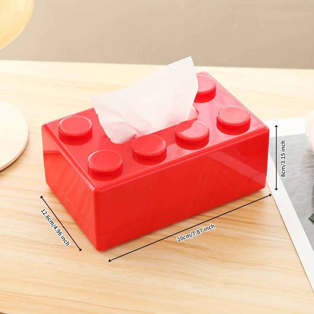 Plastic Decorative Tissue Box Holder Wall Mounted Desktop Creative Storage Suitable for Home Kitchen, Bedroom, Living Room