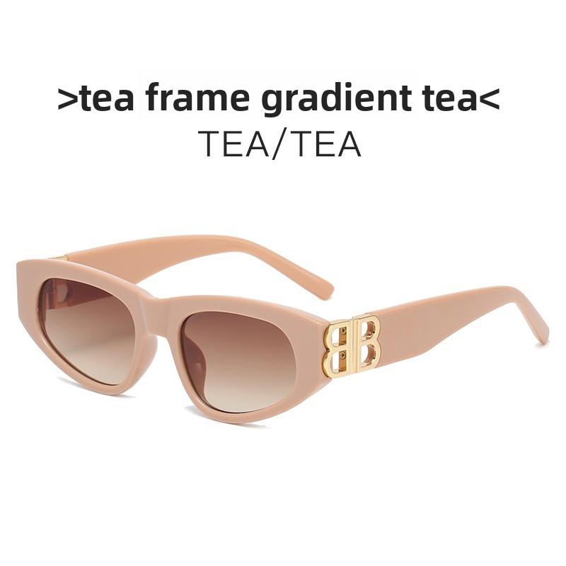 Bb Fashion Cat Eye Sunglasses With Uv400 Protection For Summer Outings And Parties