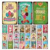 Soft Serve Ice Cream Iron Poster Painting Tin Sign Vintage Wall Decor for Cafe Bar Pub Home Beer Decoration Crafts