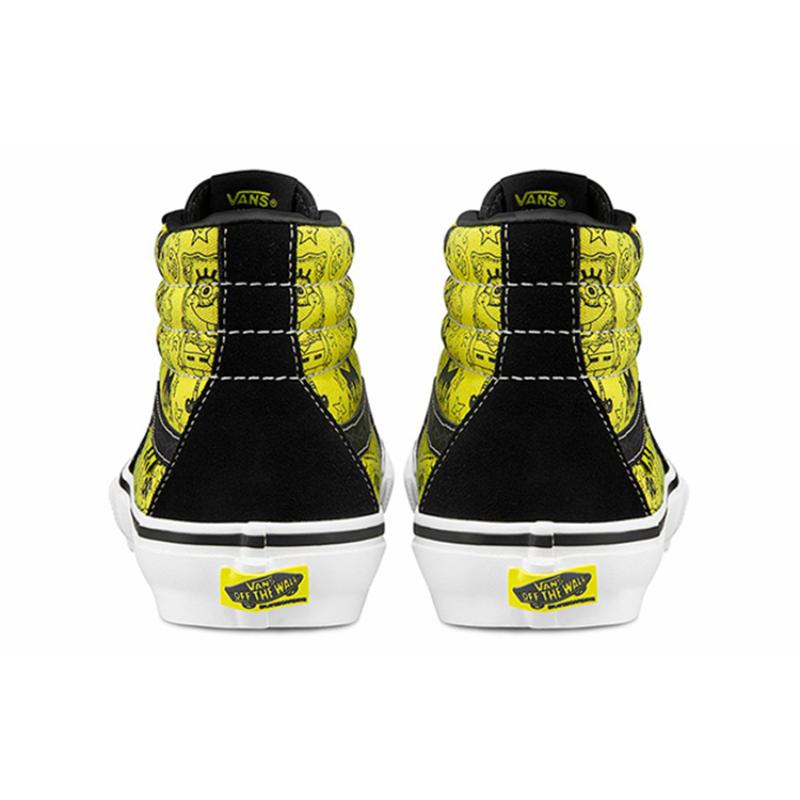 Vans Mike Gigliotti X SpongeBob SquarePants X Vans Skate Sk8 Hi 'Black Yellow' Vans VN0A5FCCZAU