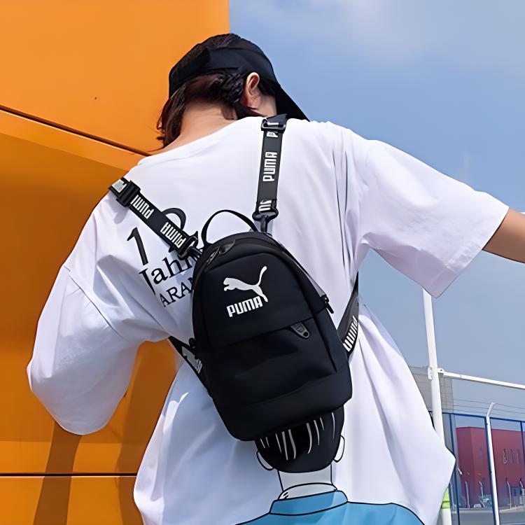 New PUMA Polyester Crossbody Bag Backpack Mini Unisex Black 076154-01