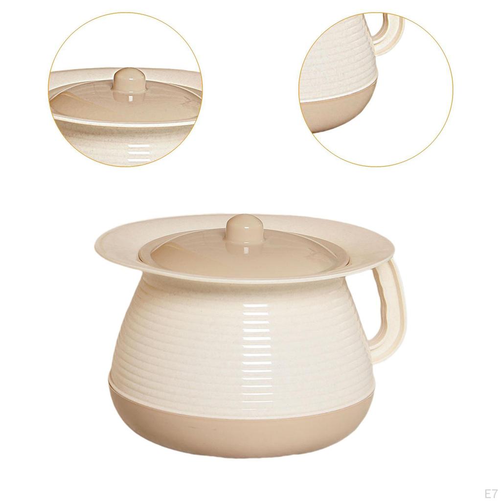 Nachttopf mit Deckel, Tragbare Toilettenlösung für Erwachsene und Kinder