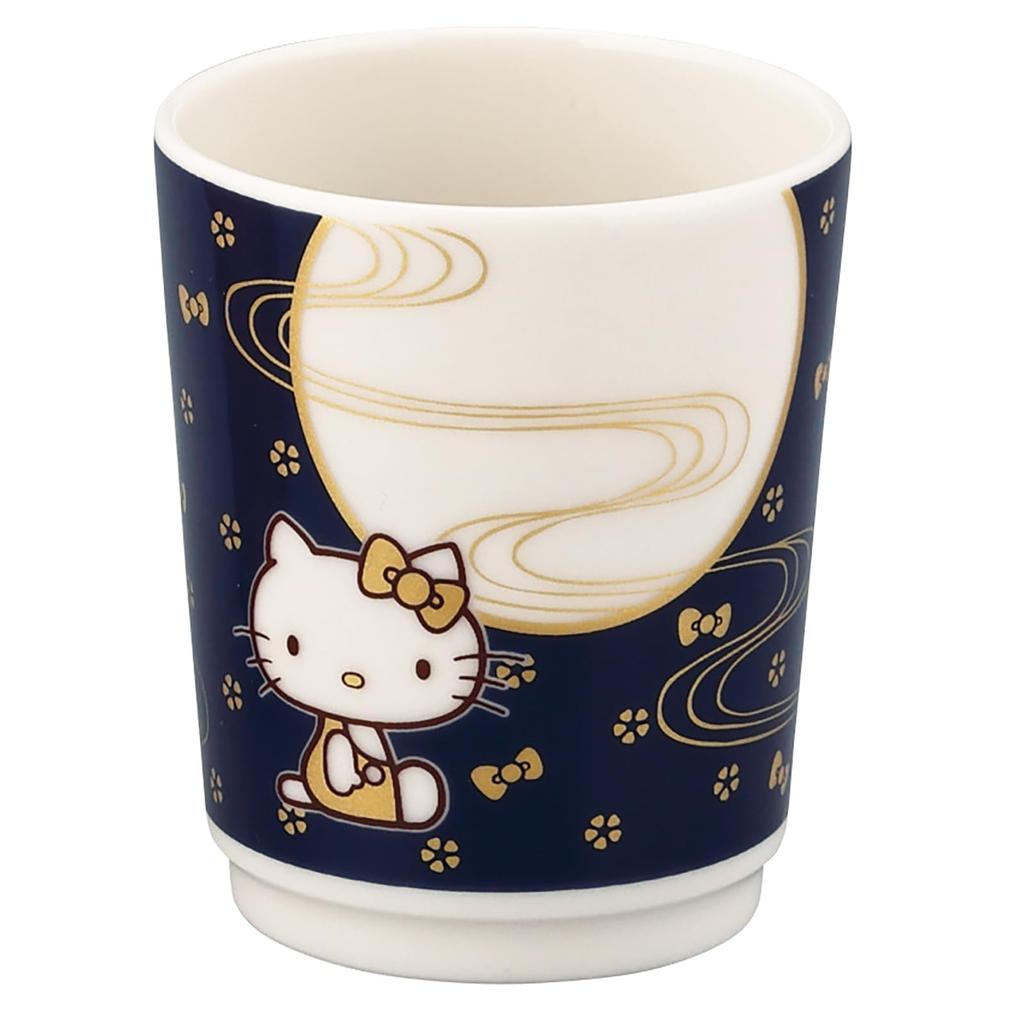 Sanrio Characters Hello Kitty 8 X Japanese Moon Kitty Made In Day (SANRIO) Teacup, 240ml, Diameter Approx. 9cm, Tableware, Design, Merchandise,