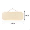5-Pieces Hanging Wooden Plaques DIY Plain Slices