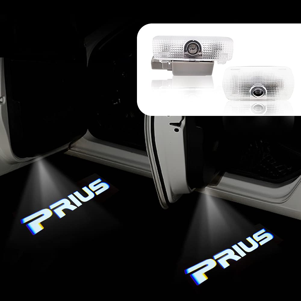 Akarin Laser Logo Door Welcome Door Courtesy LED Logo Set of 2 Car Door Lamps for Prius 30 40 and 50 Series Prius Light, Light, Lamp, Projection,