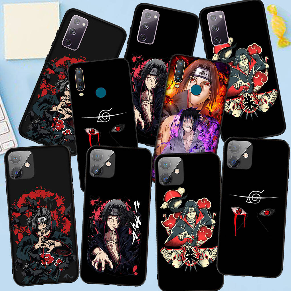 Phone Case for iPhone 17 15 16 Plus XR Redmi Note 14 12 11 13 Pro Max Huawei P30 P20 Lite OPPO A60 A40 A80 A18 Anime Itachi Uchiha Sasuke Naruto Cover