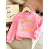 European Size Cute Print Pattern 0-3 Years Old Baby  Comfortable Spring/Autumn Thin Round Neck Sweatshirt Suitable for Outdoor Wear