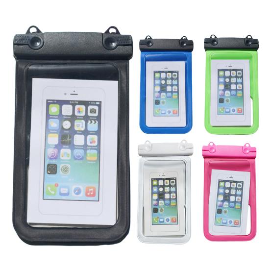Waterproof Cell Phone Pouch Clear Underwater Phone Holder Protector Universal Mobile Phone Dry Bag with Neck Lanyard for Beach Swimming Pool