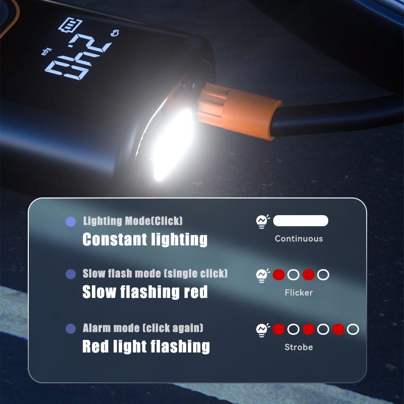 Wireless Car Air Compressor Air Pump Digital Display Electric Tire Inflator Pump for Motorcycle Bicycle AUTO Tyre with Lighting